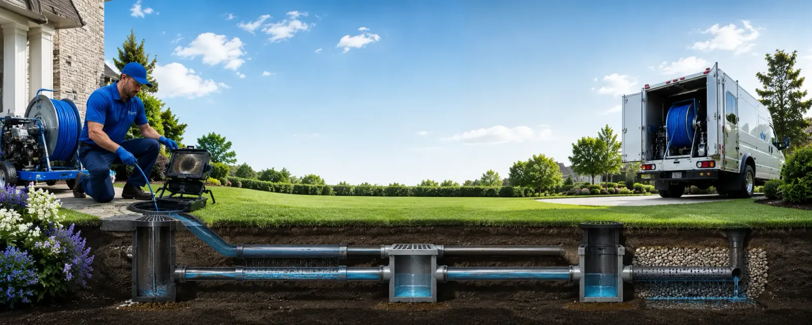 Outdoor drain cleaning information for Pine Ridge, KY
